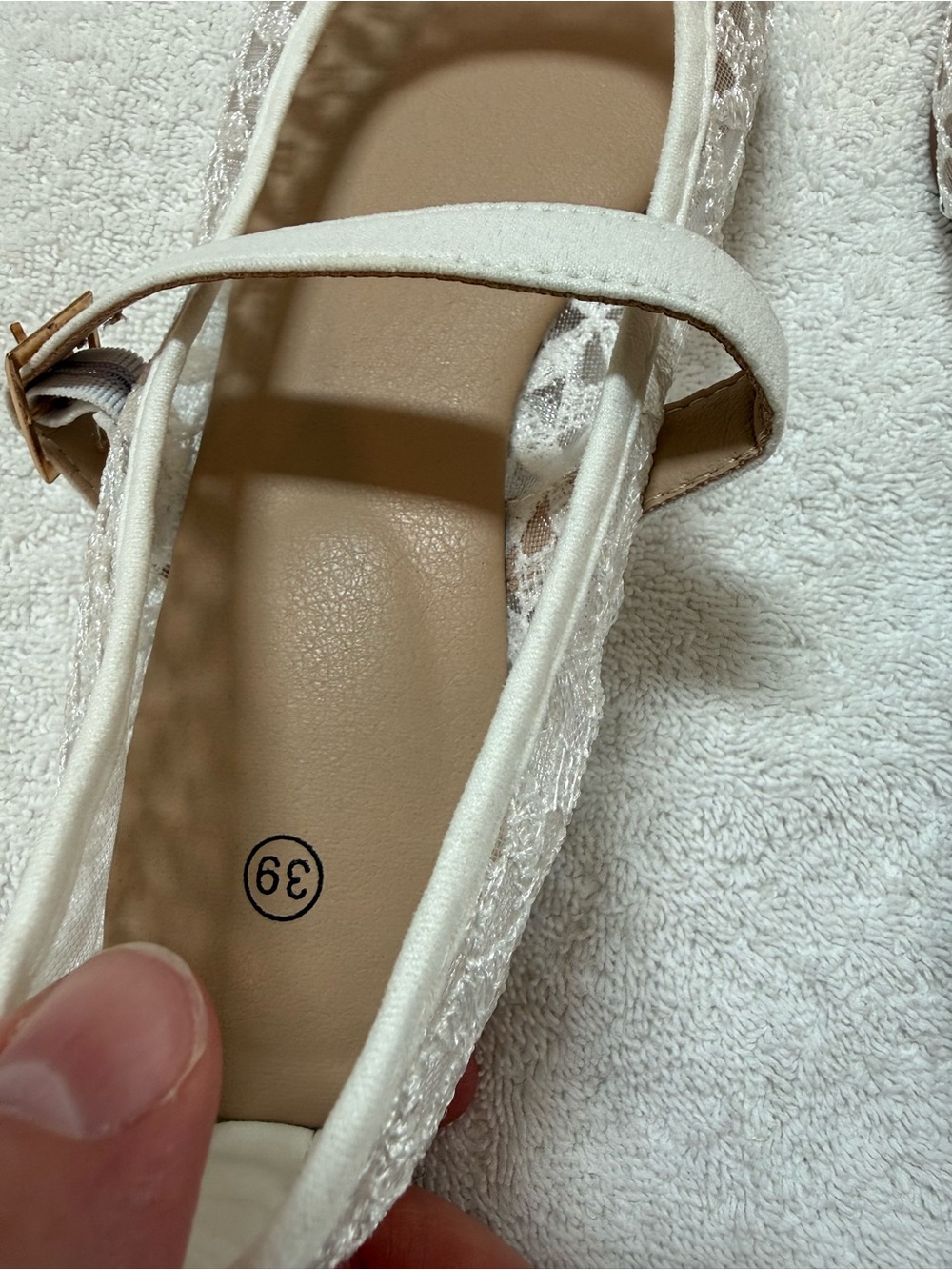 Lace Mary Jane Flats in White — Lightweight Women's Ballet Flats Bundle Savings! - Picture 7 of 9
